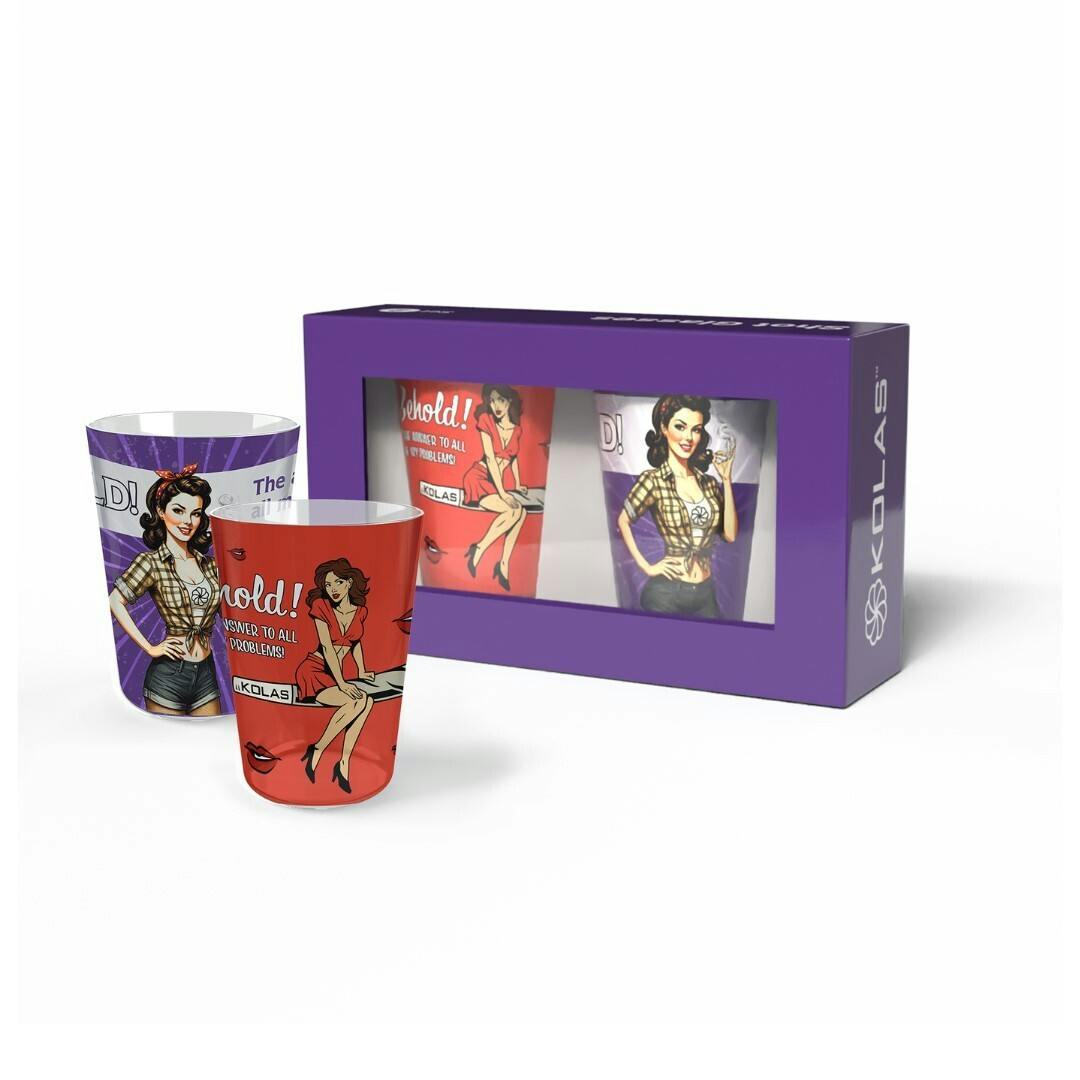 Branded Glass Gift Set