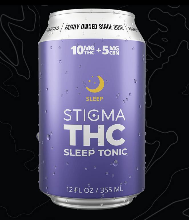 Stigma THC Beverage - Sleep Tonic - 10mg THC + 5mg CBN - 12oz