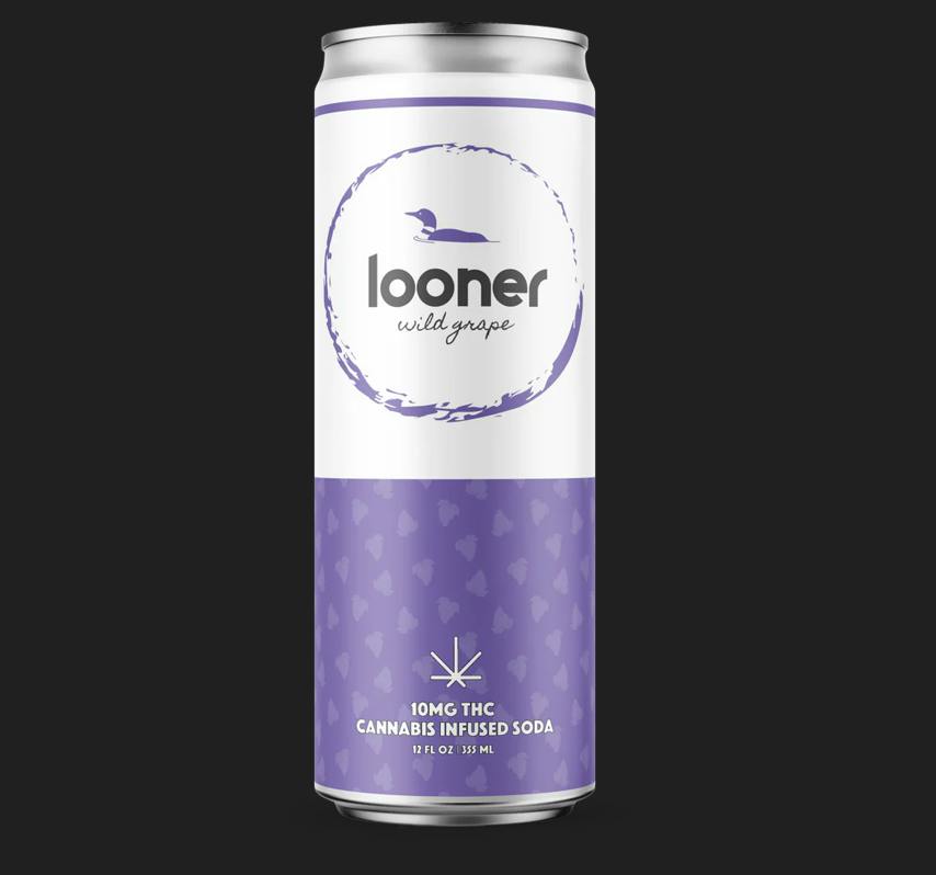 Looner - Infused Soda - 10mg THC - Wild Grape