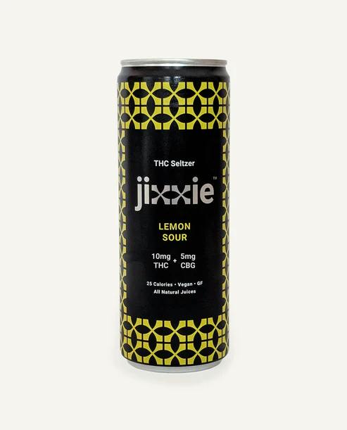 Jixxie - THC Seltzer - 10mg THC + 5mg CBG - Lemon Sour