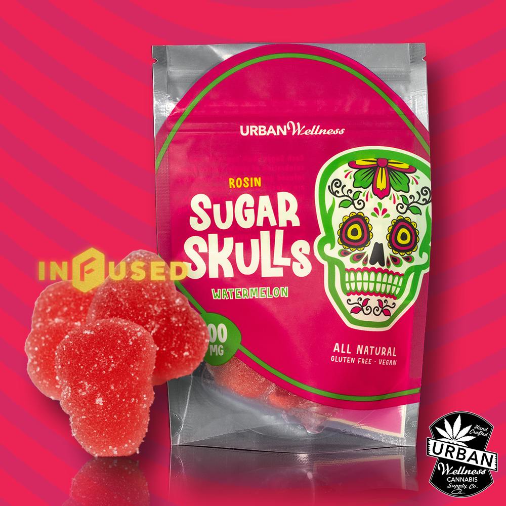 Rosin Sugar Skull - Watermelon | Urban Wellness - Gummies
