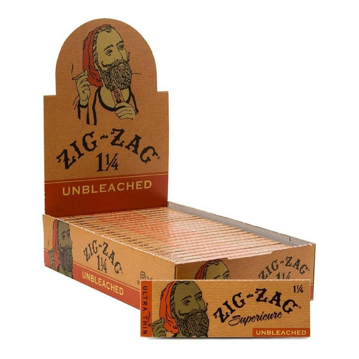 Unbleached Ultra Thin Rolling Papers - 1 1/4 | Zig-Zag - Rolling Papers