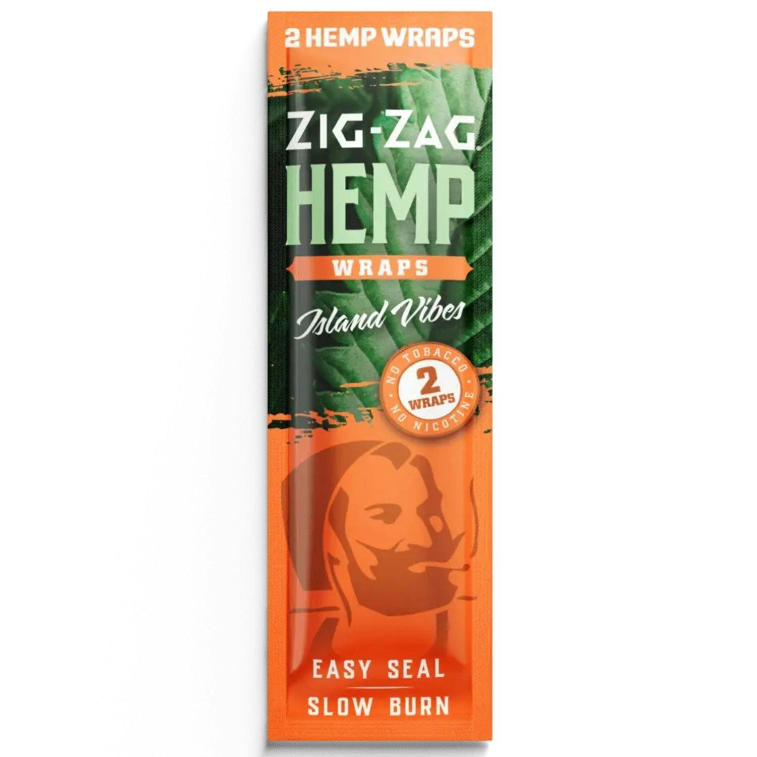 Island Vibes Hemp Wraps [2pk] | Zig-Zag - Hemp Wraps