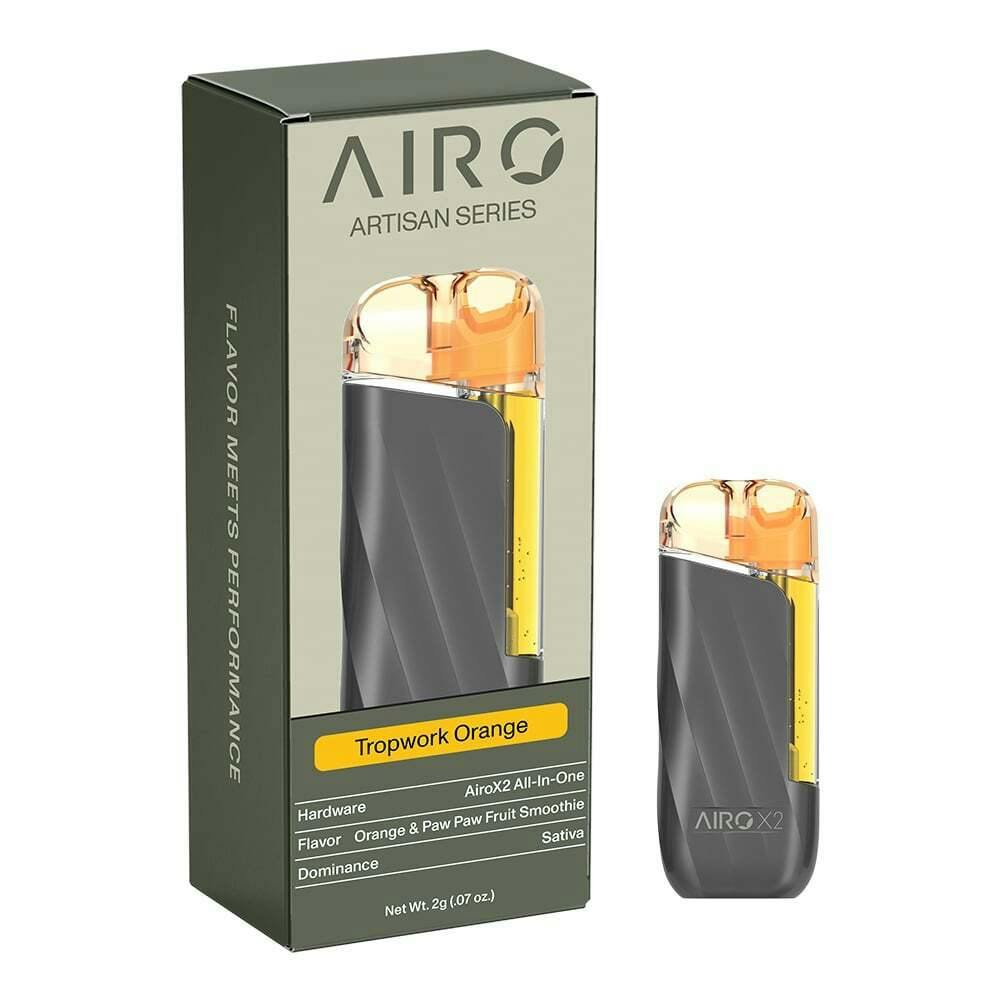 Tropwork Orange - Orange & Paw Paw Fruit Smoothie [2000mg] | Airo Brands - AiroX2 All-In-One Arti...
