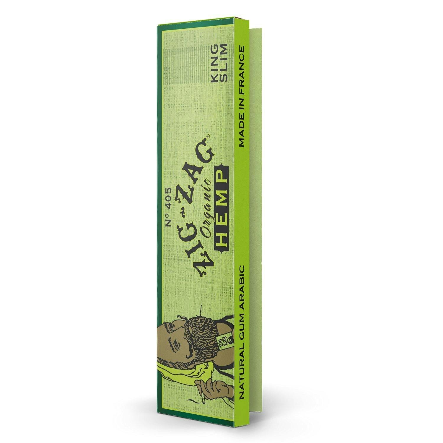 Organic Hemp Rolling Papers - King Slim [32pk] (108mm) | Zig-Zag - Rolling Papers