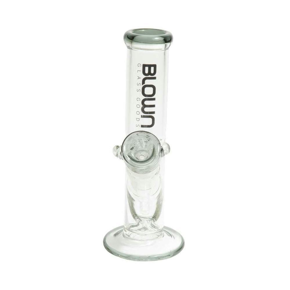 18" Straight Water Pipe w/ 2 Perks | Blown - Water Pipe