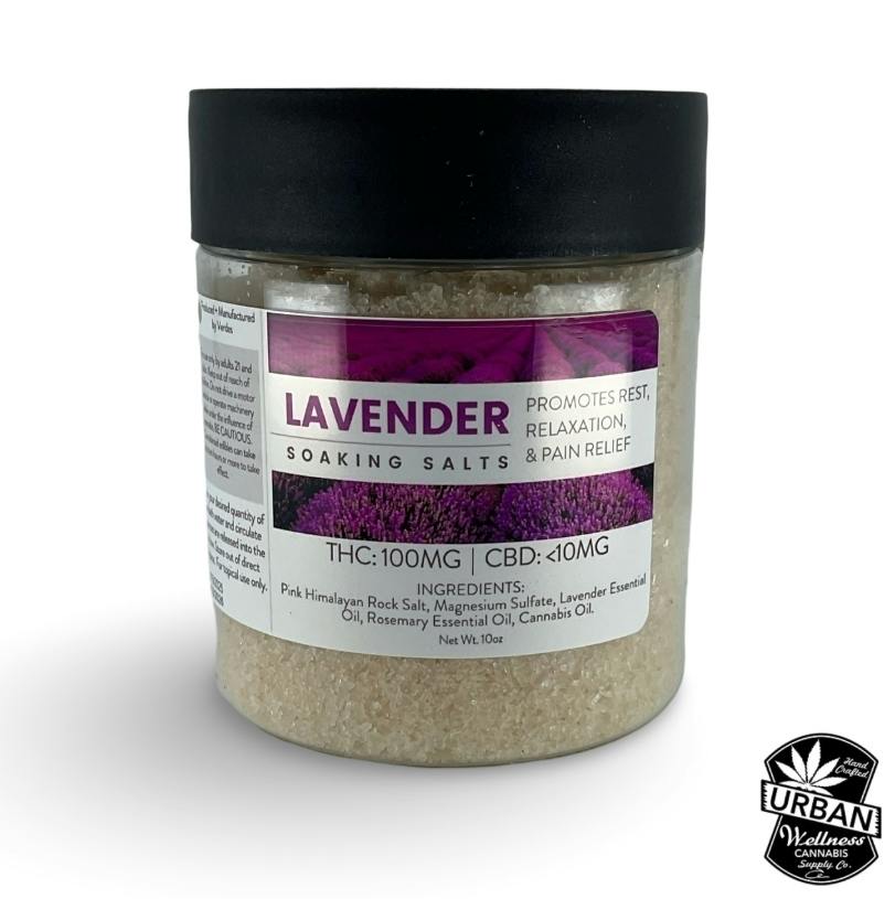 Lavender [10oz] (100mg) | The Verdes Foundation - Soaking Salts