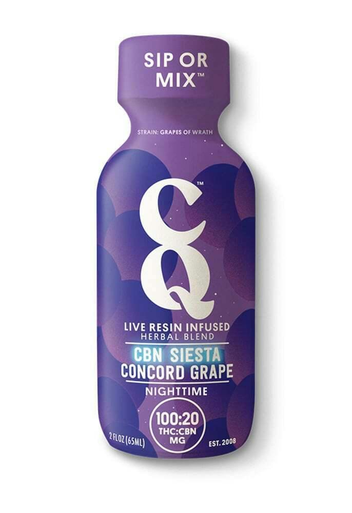 CBN Siesta Grape w/ GRAPES OF WRATH Live Resin [2oz] (100mg THC/20mg CBN) | CQ/Cannabis Quencher ...