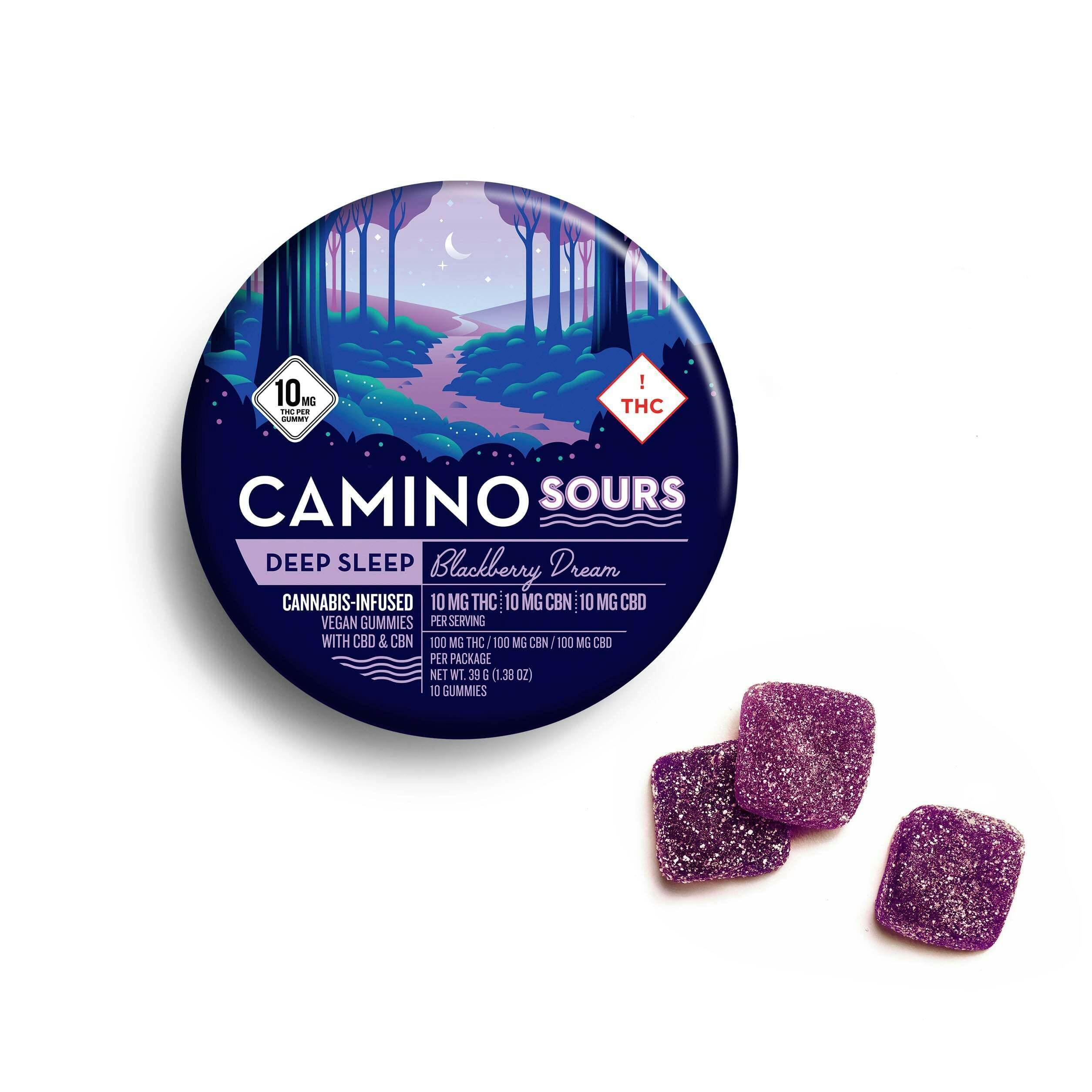 1:1:1 'Deep Sleep' Blackberry Dream [10pk] (100mg CBD/100mg THC/100mg CBN)