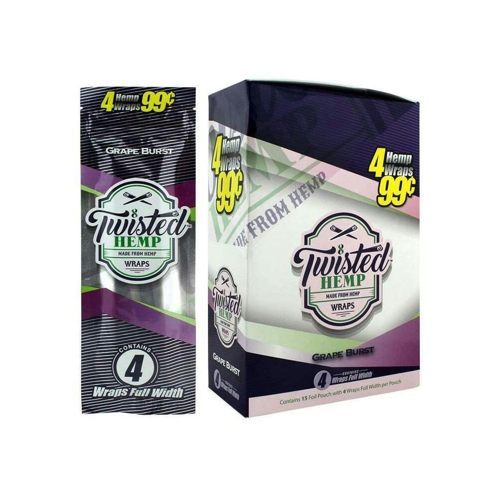 Grape Burst [4pk] | Twisted Hemp - Organic Hemp Wraps
