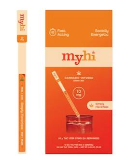 Simply Flavorless - 10 pck THC Stir Sticks - 100mg - MyHi