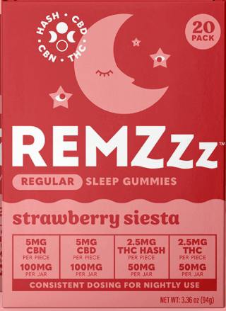 Strawberry Siesta - 10pk Gummies 100mg - REMZzz