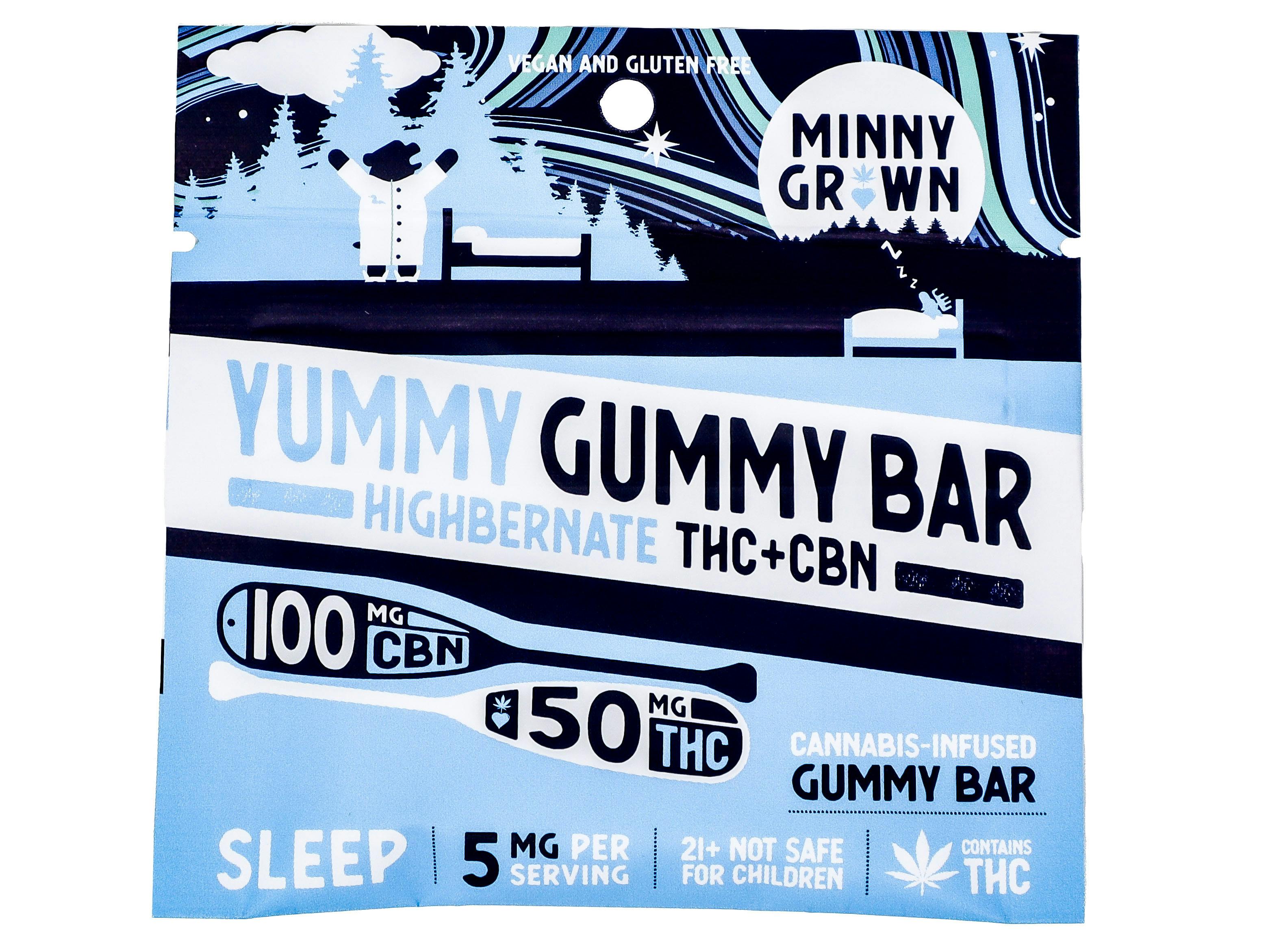 MNG Highbernate Gummy Bar 50mg THC