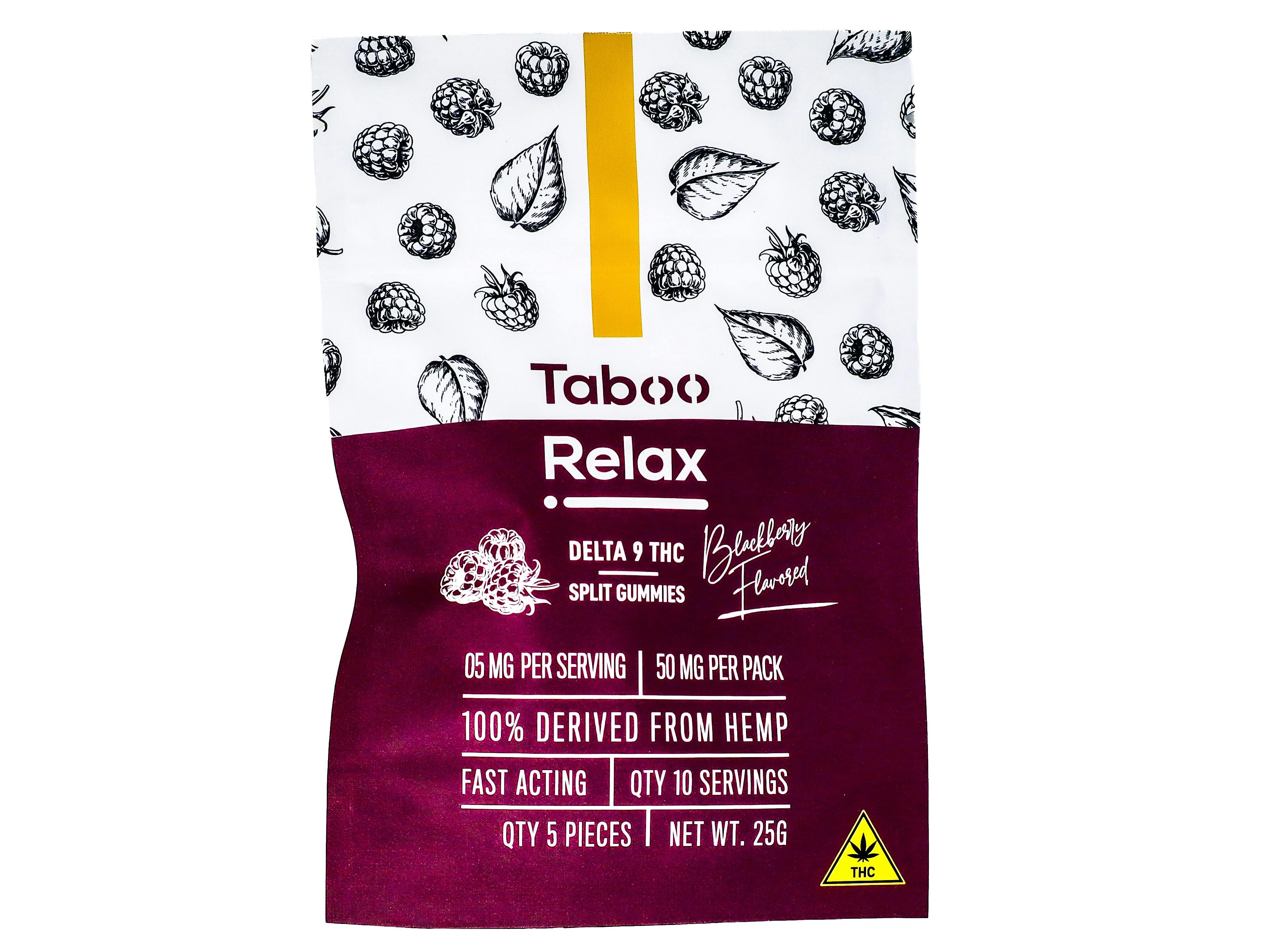 NBH Blackberry Relax Gummies 50mg THC