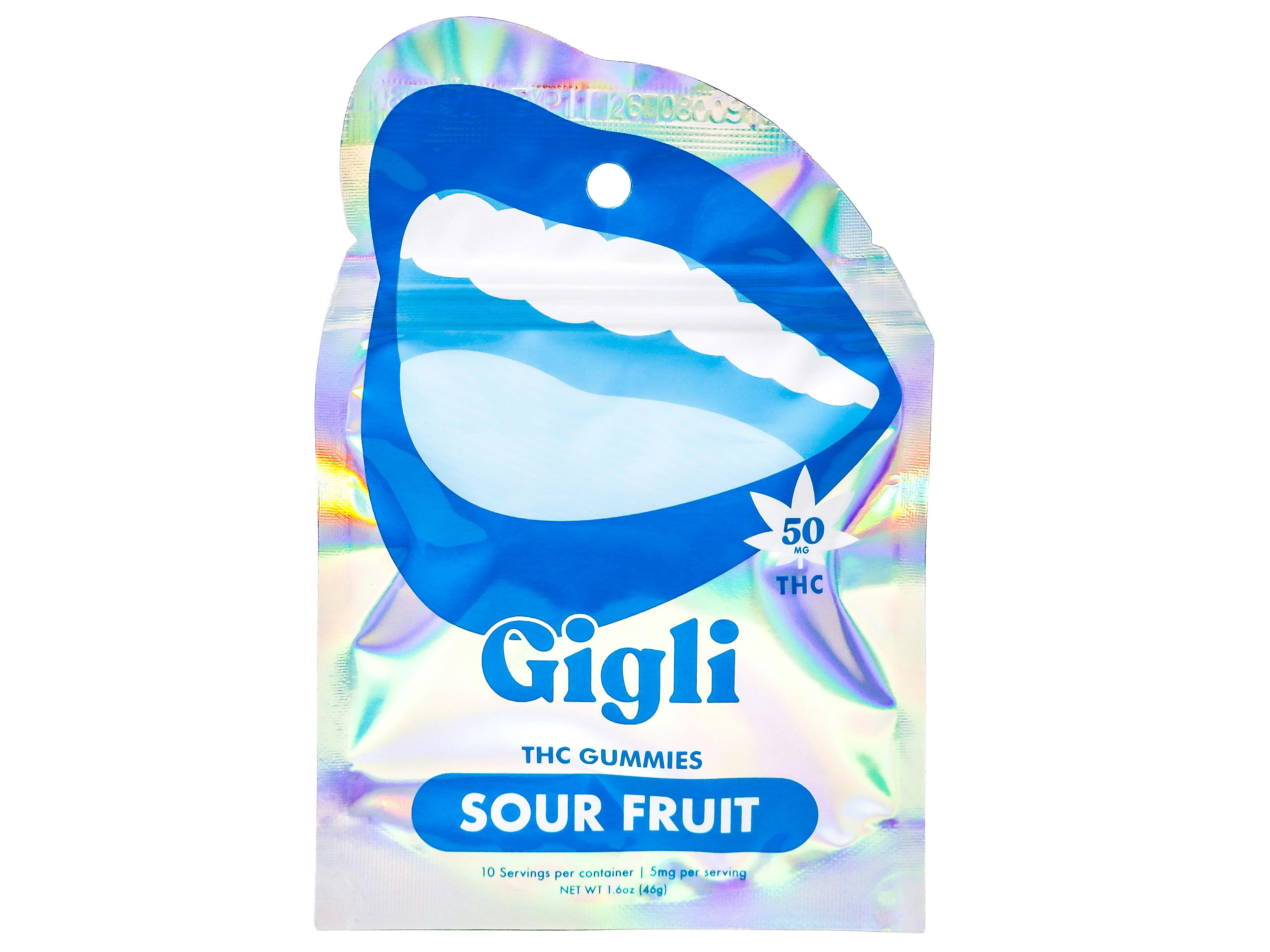 GGL Sour Fruit Gummies 50mg THC GGL1