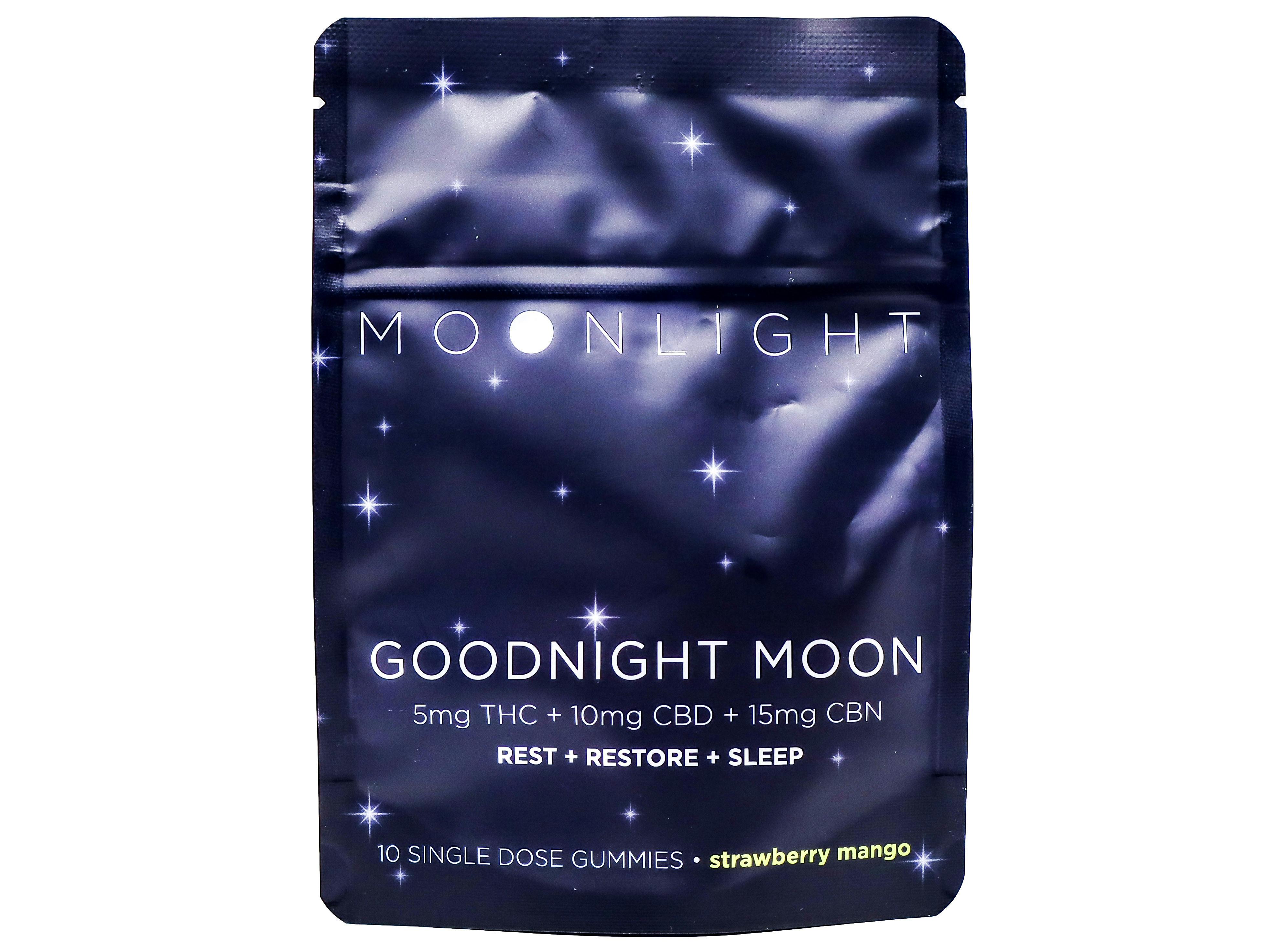 MLC Strawberry Mango Goodnight Moon Gummy 50mg THC + 100mg CBD + 150mg CBN 6971675002 cannabis product