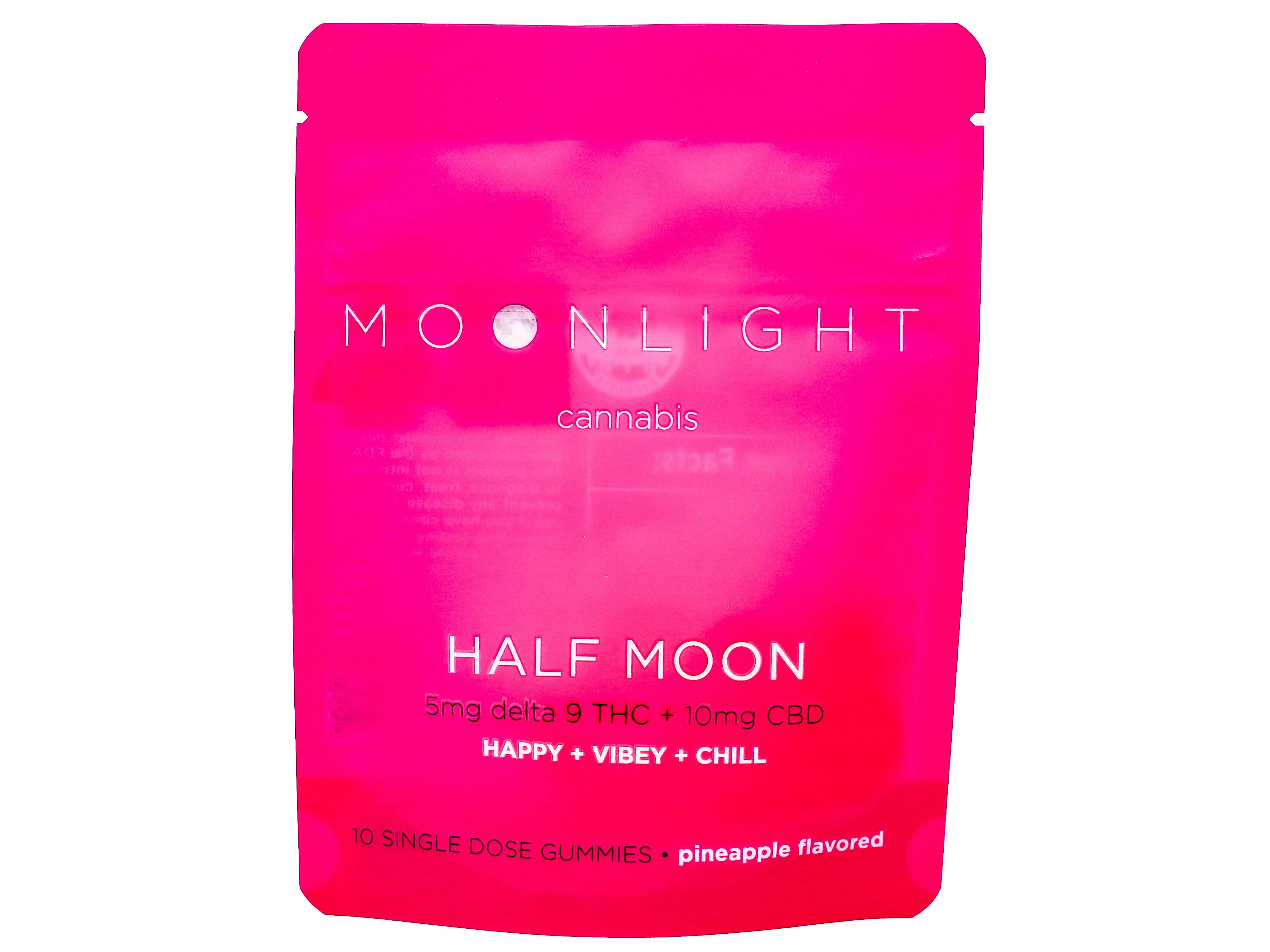 MLC Pineapple Half Moon Gummy 50mg THC + 100mg CBD 3249434195 cannabis product