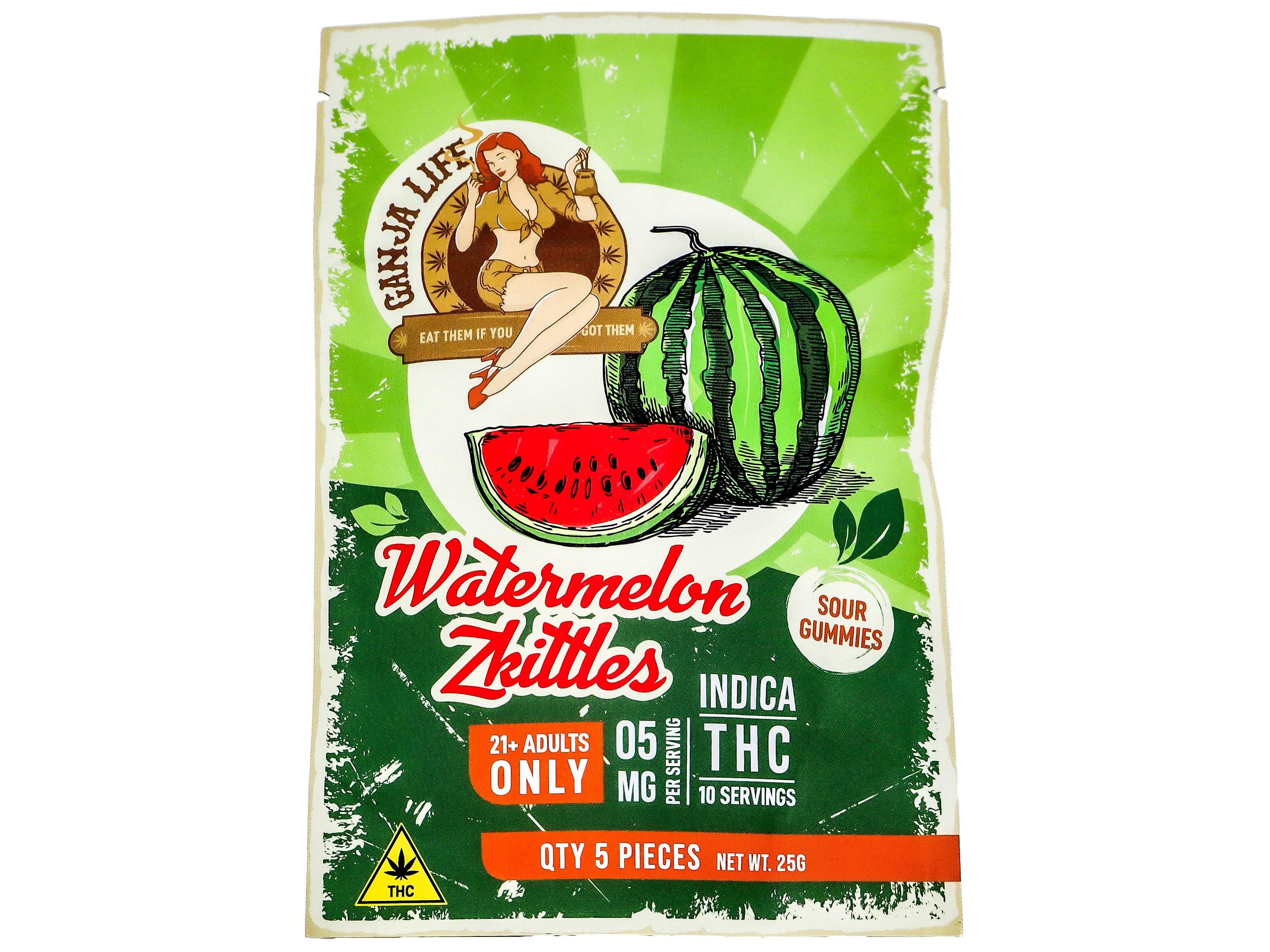 NBH Watermelon Zkittlez Gummies 50mg THC