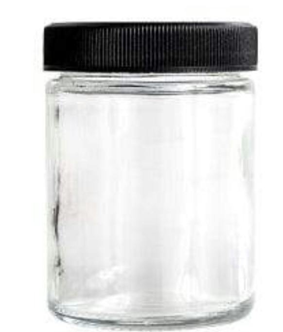 Clear Glass Jar - 4oz - Child Proof
