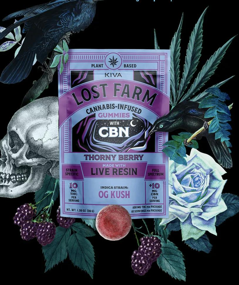 Thorny Berry x OG Kush Live Resin Gummies - 1:1 100mg 10pck