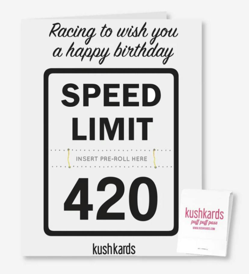 420 Happy Birthday Card