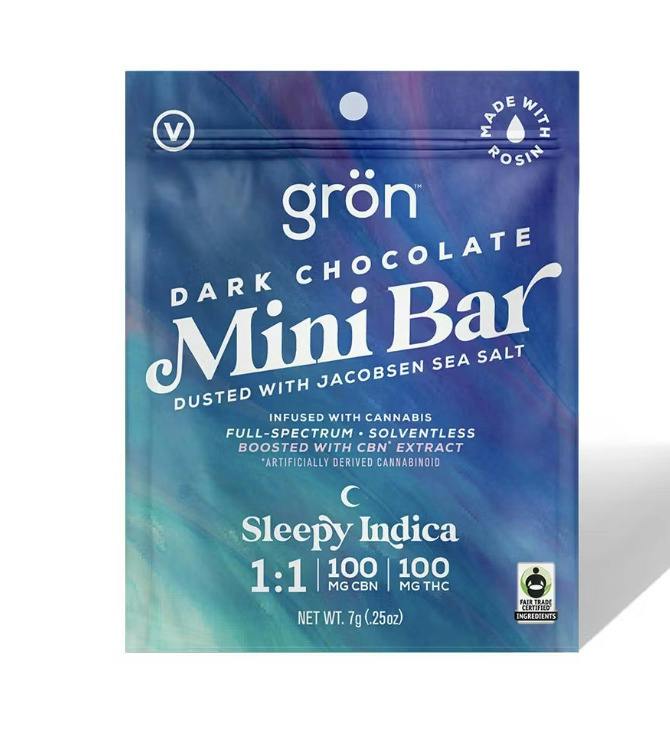 Dark Chocolate Mini Bar 1:1 THC:CBN - Sleepy Indica