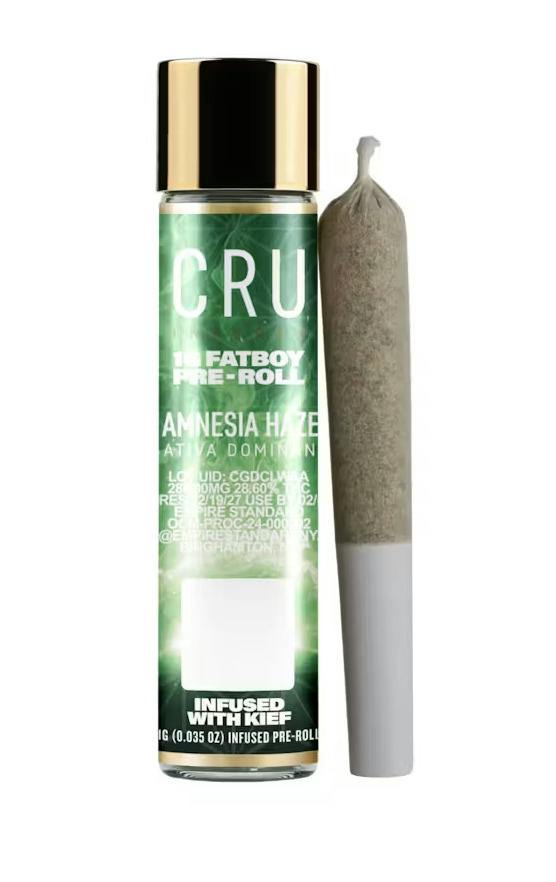 Amnesia Haze x Kief - 1g Fatboy Pre-roll