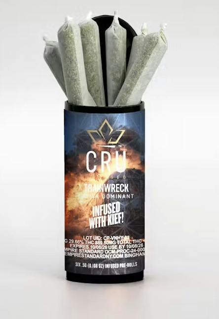 Trainwreck - 3g 6pck Kief Infused Pre-rolls