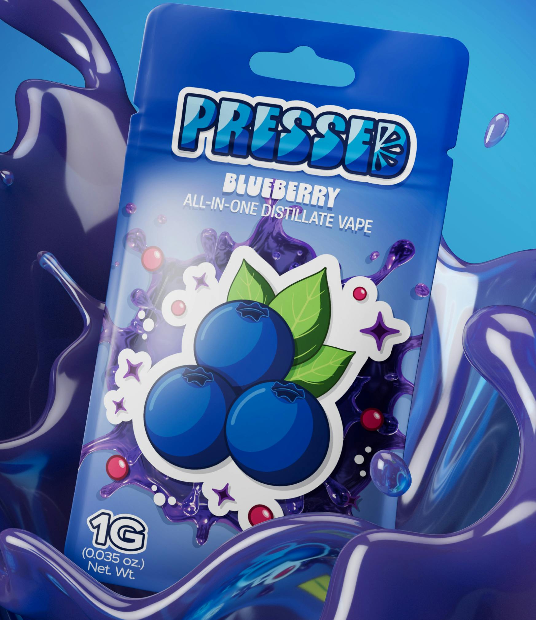 Blueberry Disposable- 1g- Pressed