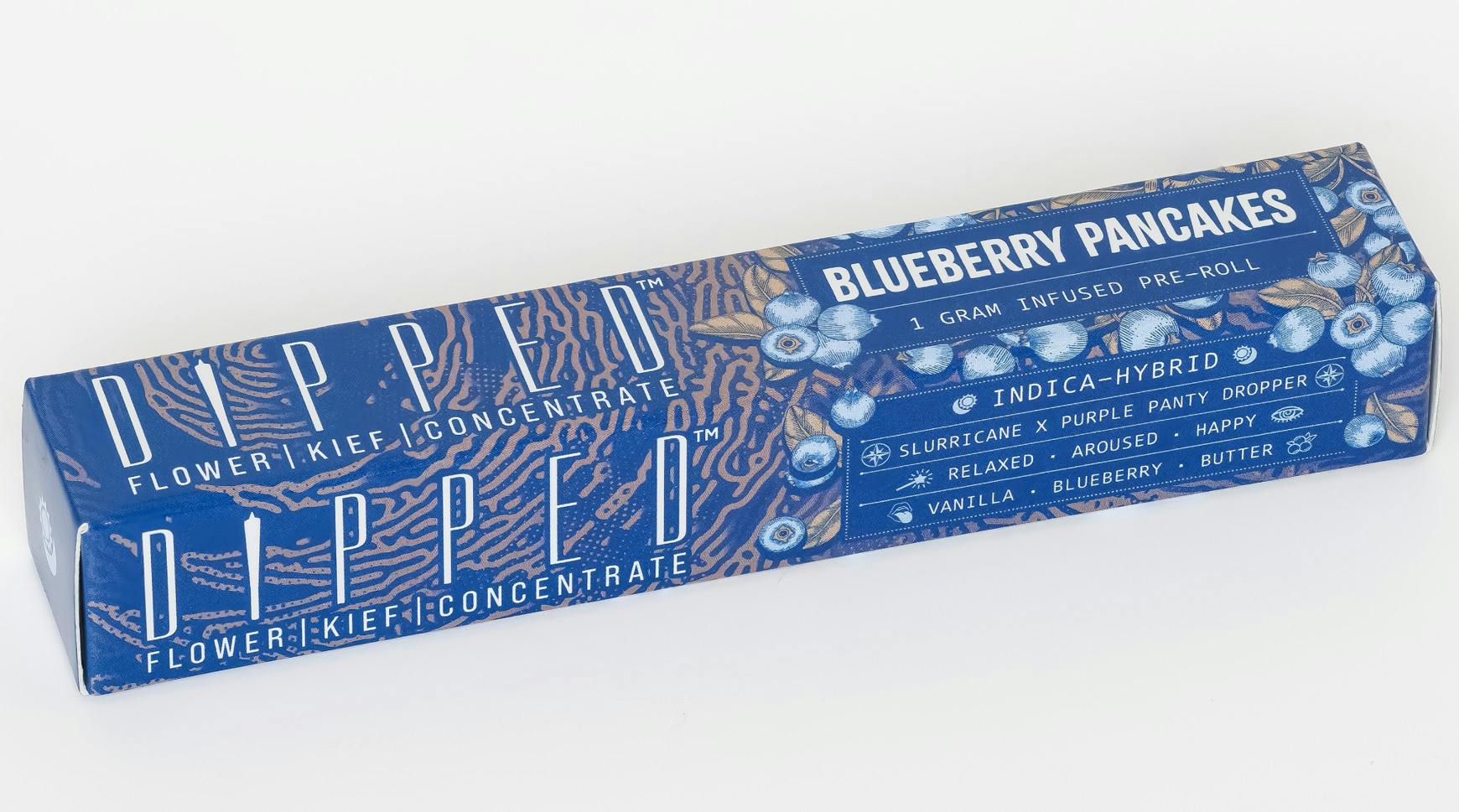 Blueberry Pancake Flavor Infused Pre-Roll- 1g- Dipped