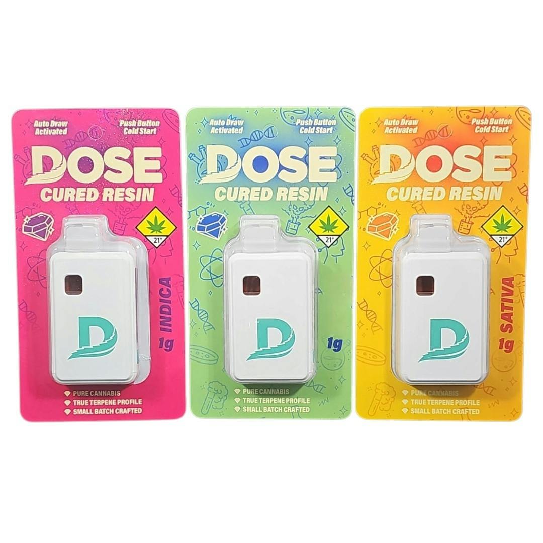 Pure Kush Cured Resin Disposable- 1g- Dose Oil