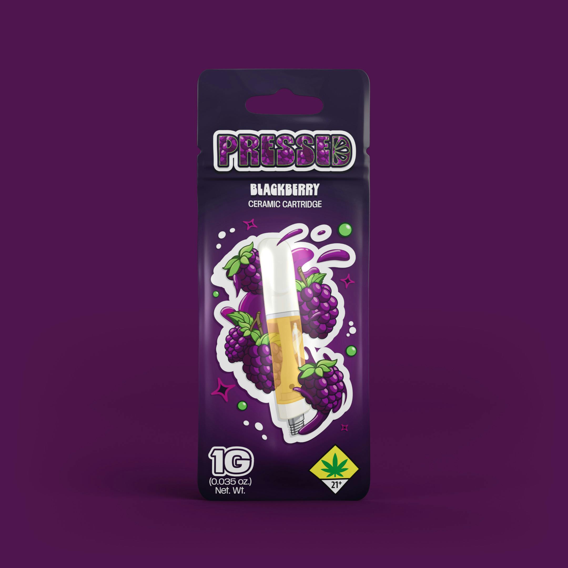 Blackberry Cartridge- 1g- Pressed