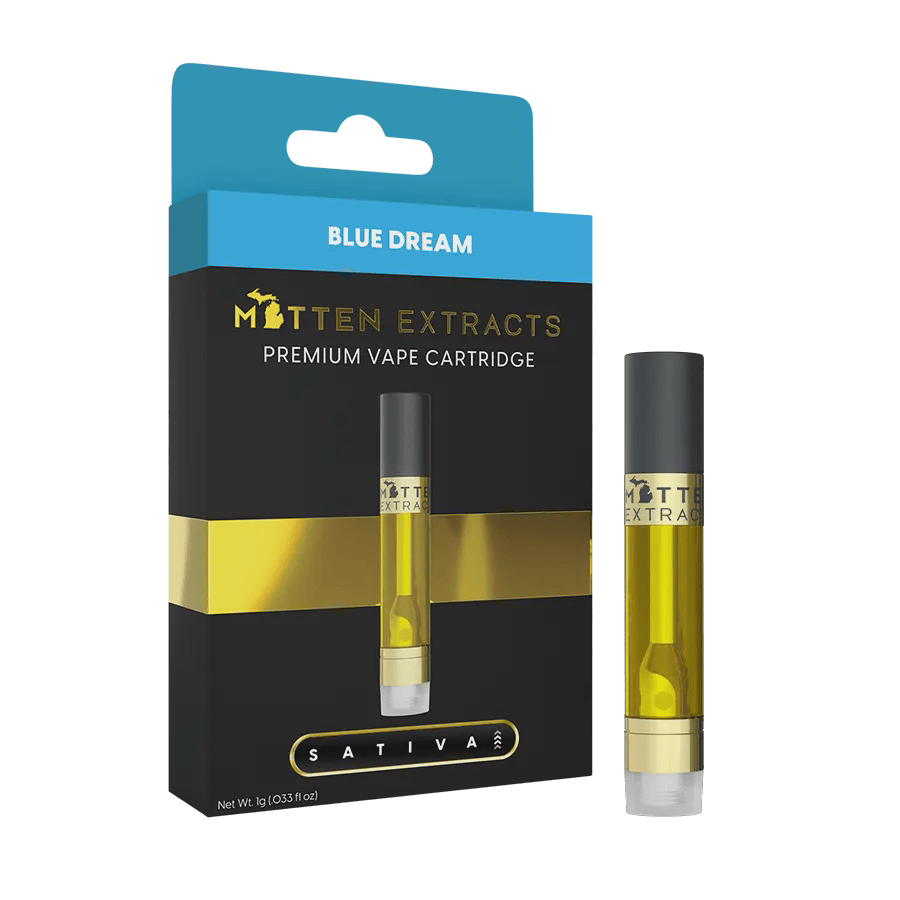 Mitten Extracts | Vapor Pen | Cartridge | 510 | Distillate | 2G - Blue Dream | Sativa