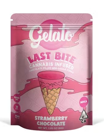 Gelato: Strawberry Last Bite Cones