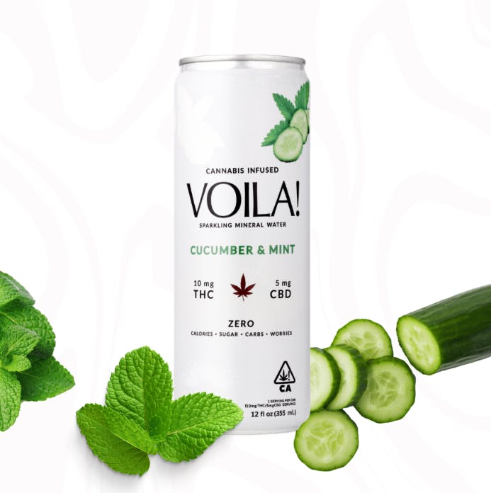 Voila Cucumber Mint Sparkling Water