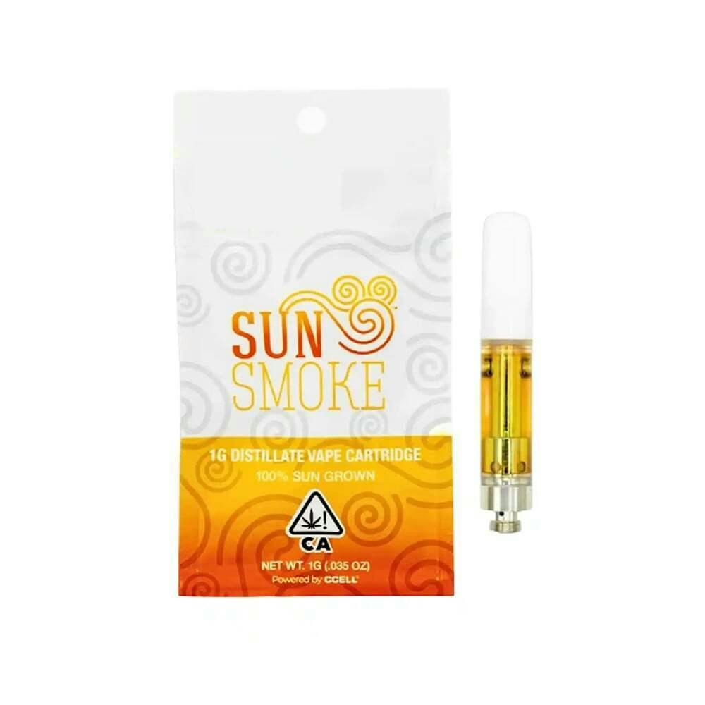 SunSmoke Super Strawberry: SunSmoke Super Strawberry Cough Distillate Cart 1g