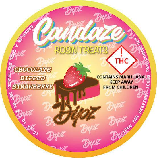 Candaze - Strawberry Shortcake - Dipped Rosin Gummies - 100mg