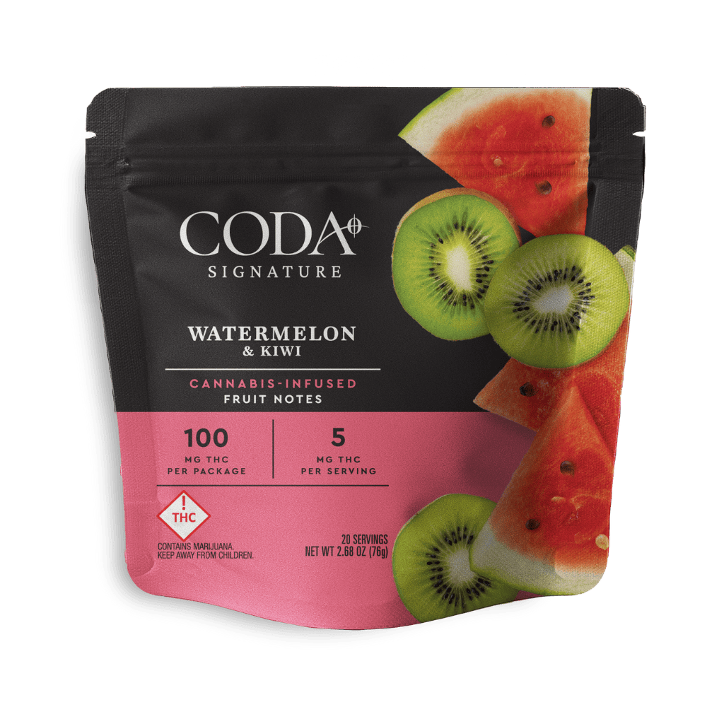 Coda - Watermelon Kiwi - Fruit Notes - 100mg THC