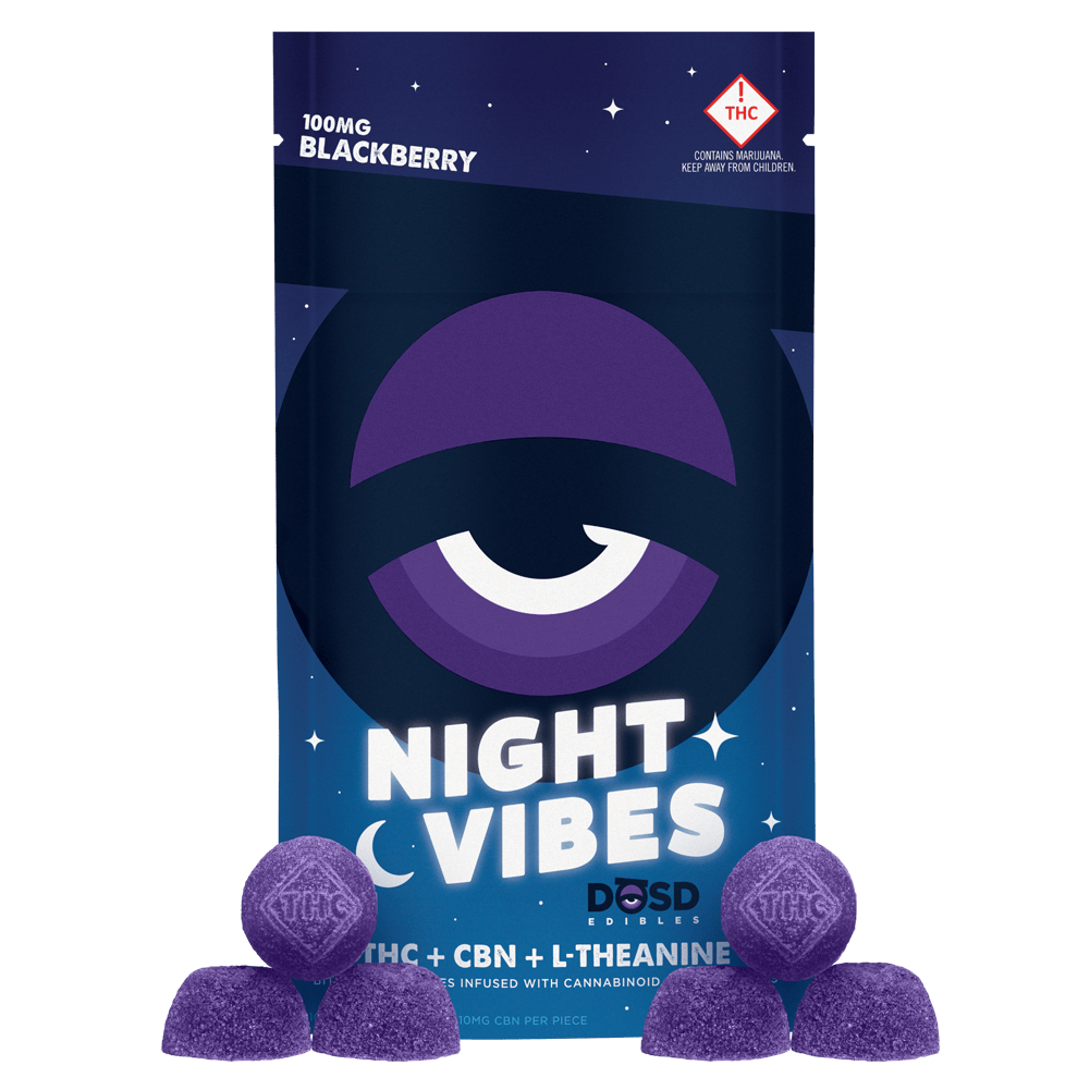 Dosd - Blackberry - Night Vibes - 1:1 THC/CBNG + L-Theanine