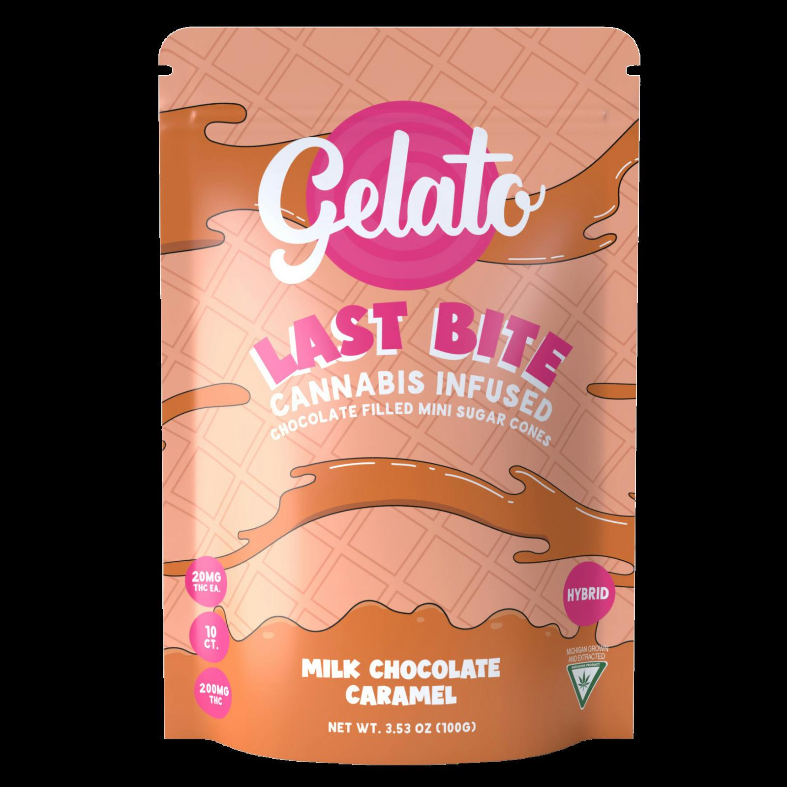 Gelato | Milk Chocolate Caramel | Last Bite Cones