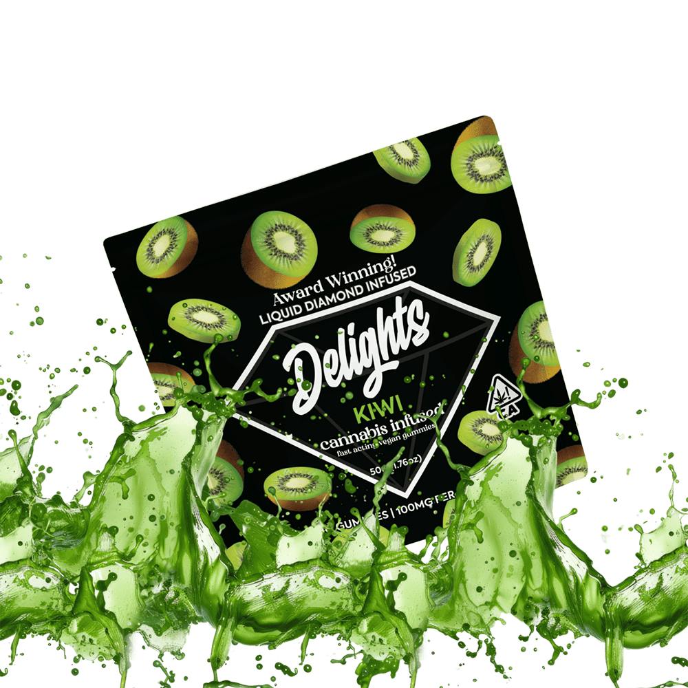 Delights - Kiwi: Kiwi LQD Gummies 100MG