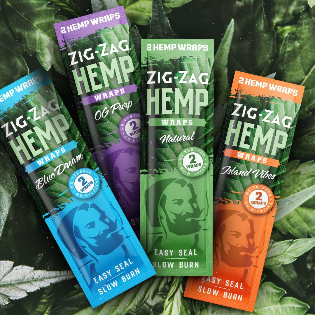Zigzag Hemp Wraps 2pk
