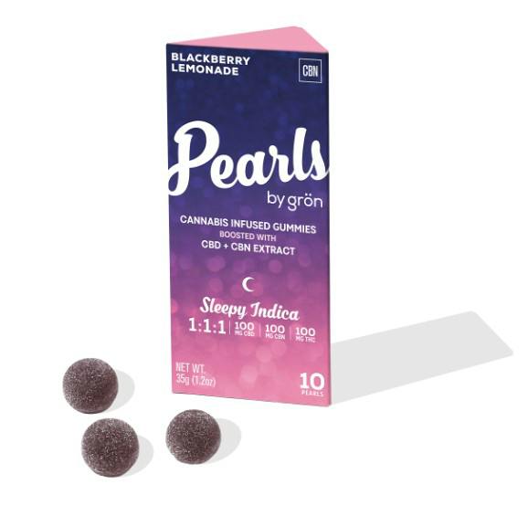 Gron | 100mg Pearls | 1:1:1 CBD:CBN:THC: | Blackberry Lemonade | I-Sleep