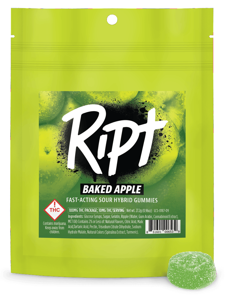 Ript | 100mg Gummies | Baked Apple | H