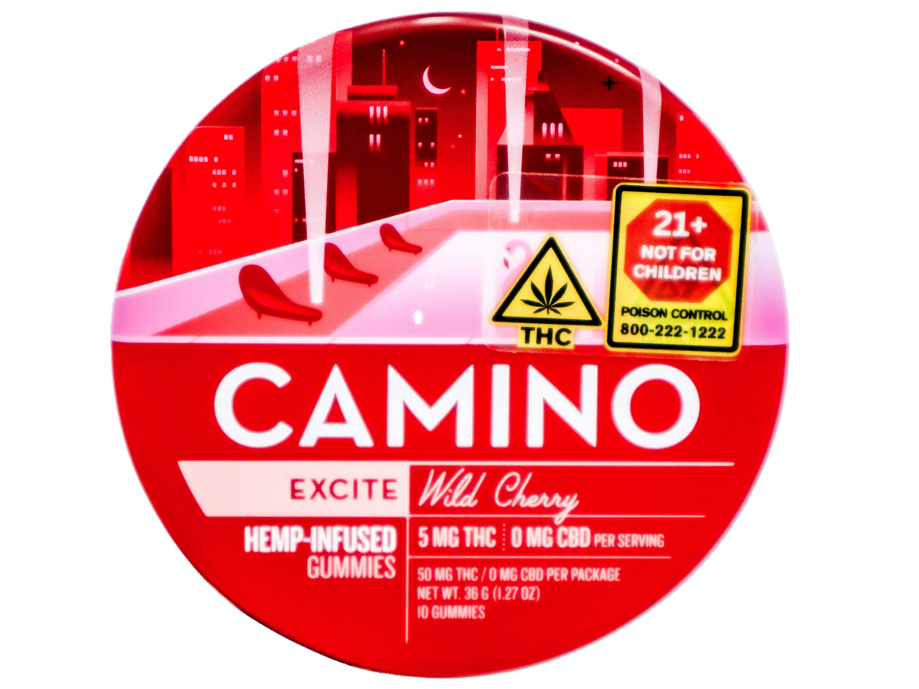 HOH Excite Wild Cherry Gummies 50mg THC 5783604892