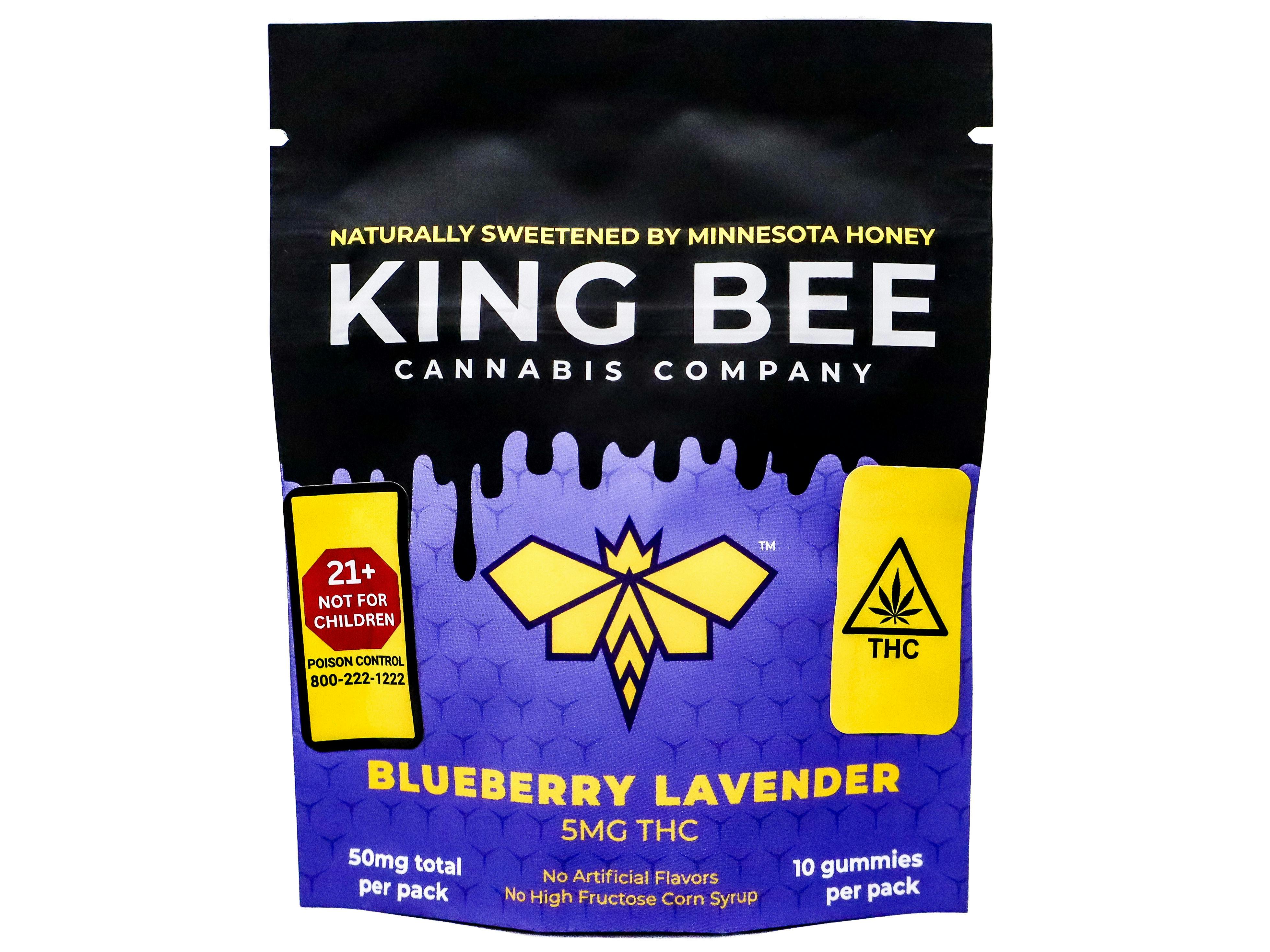 KBC Blueberry Lavender Gummies 50mg 1864131237 cannabis product
