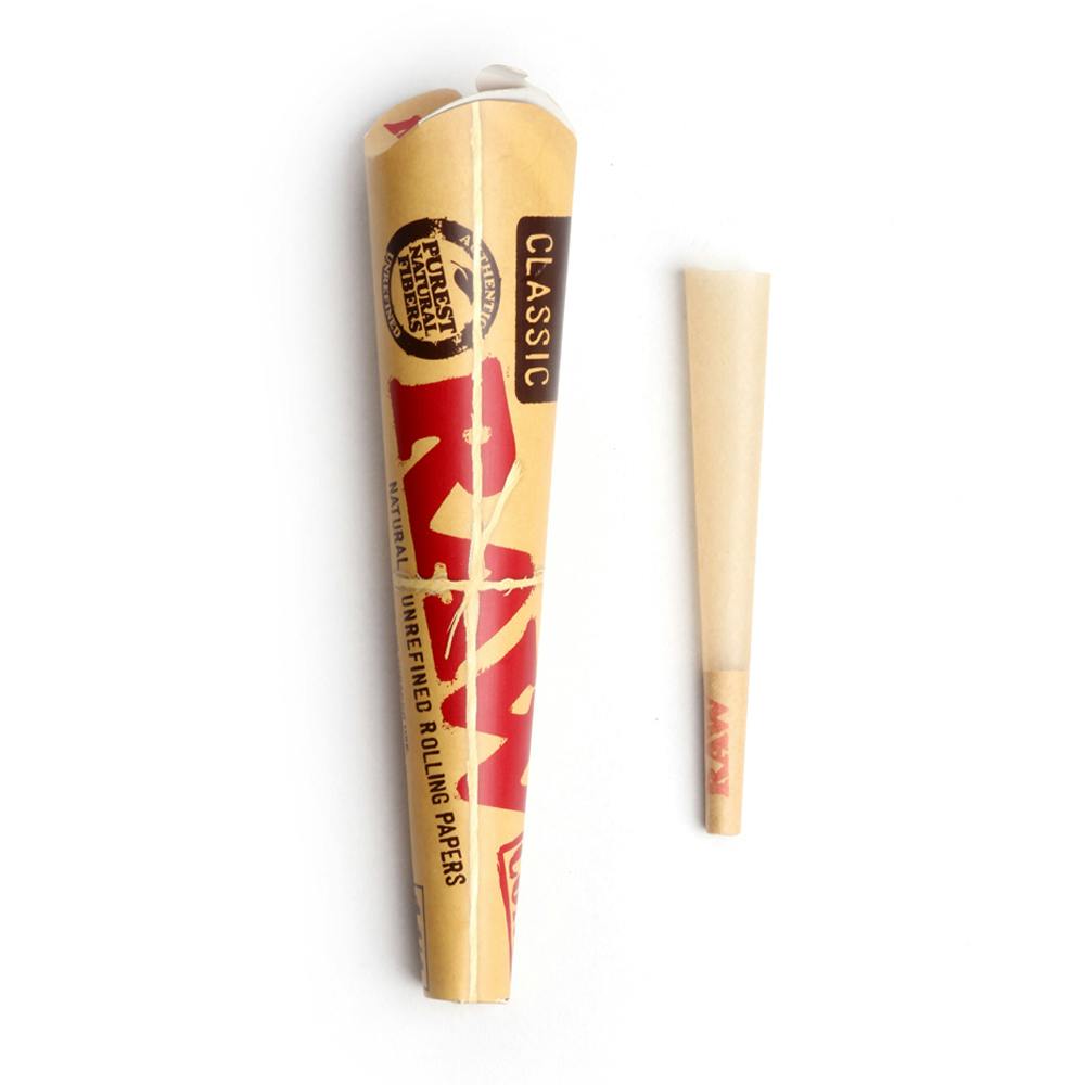 RAW Classic 1 1/4" Cones 6pk 716165177111 at Edina Canna