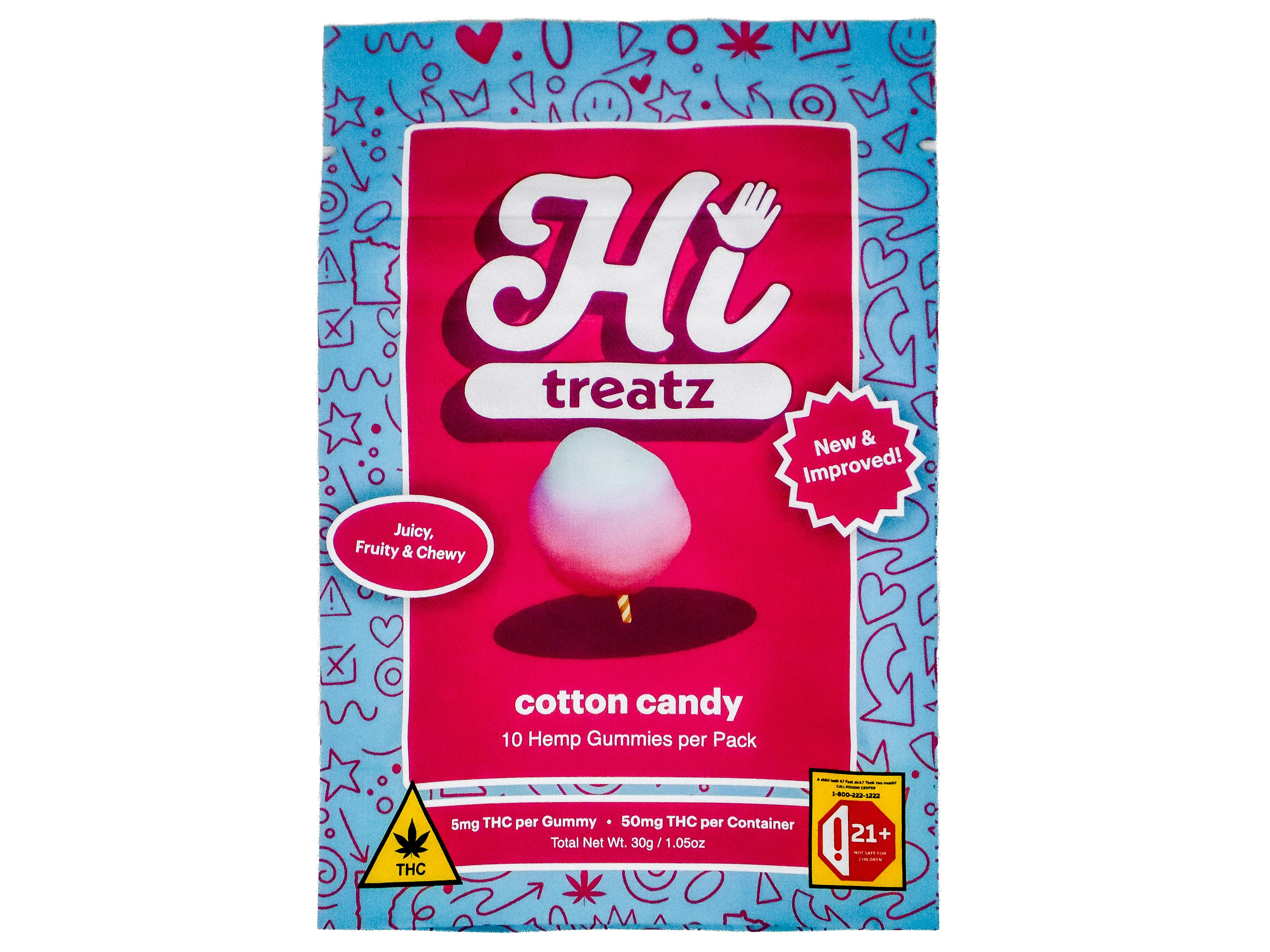 NCW Cotton Candy Gummies 50mg THC 4404964656 cannabis product