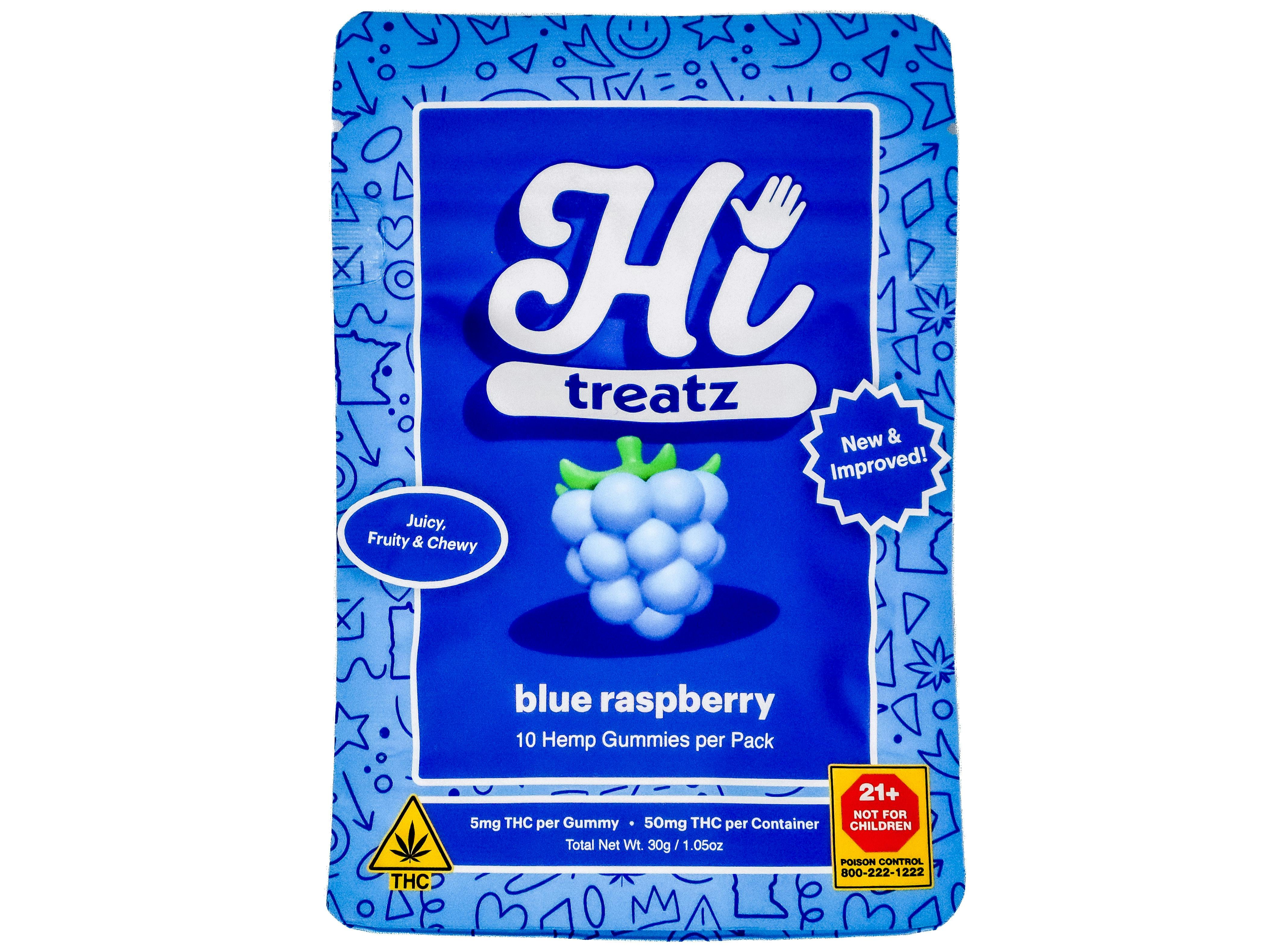 NCW Blue Raspberry Gummies 50mg THC 6614530723 cannabis product