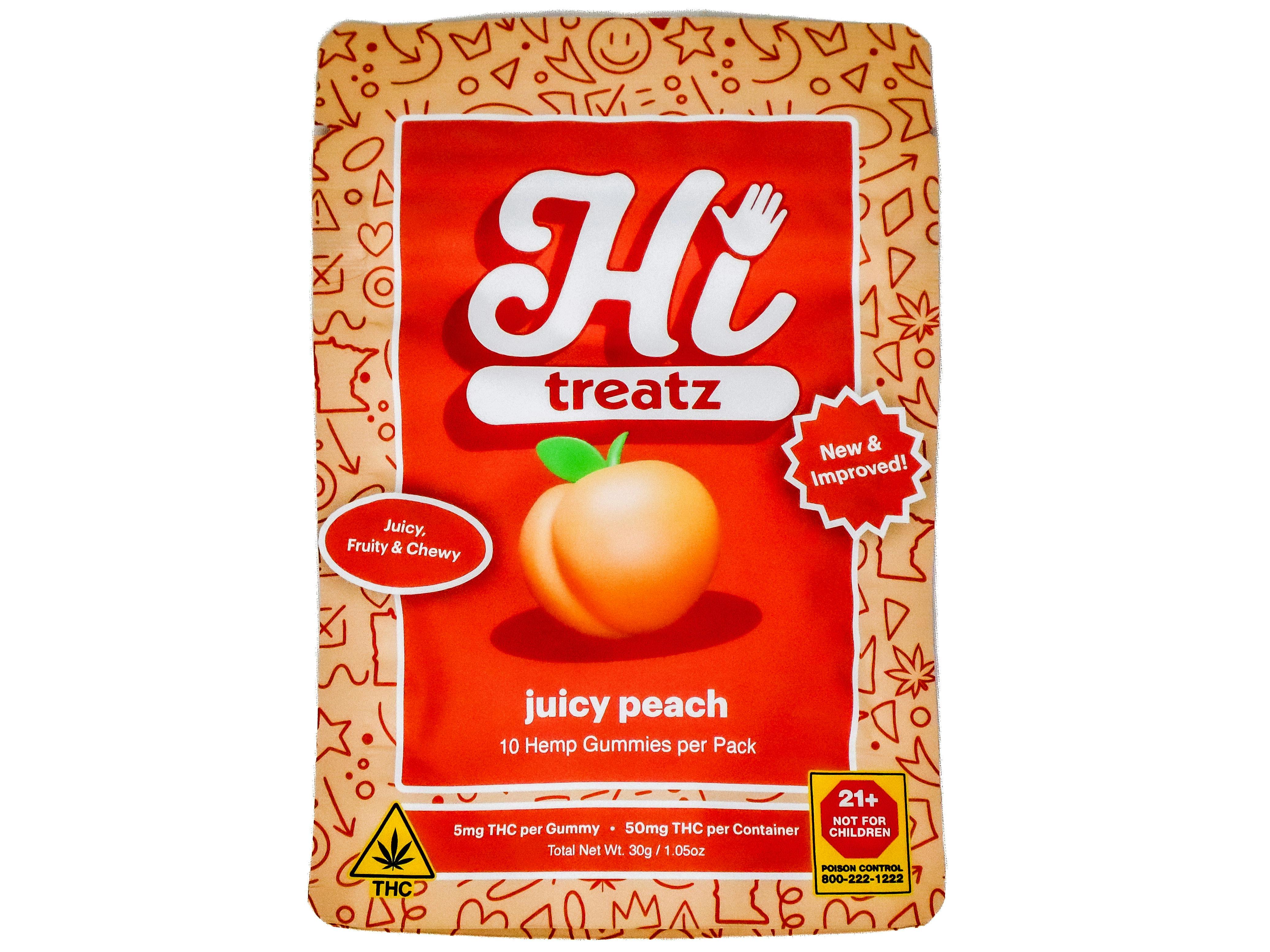 NCW Juicy Peach Gummies 50mg THC 4903868445 cannabis product